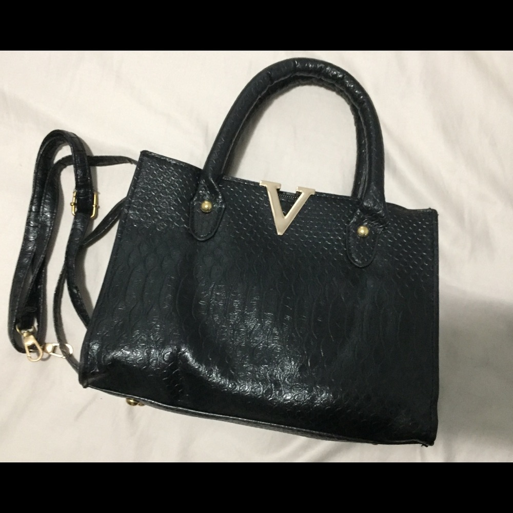 NWT black mini satchel bag